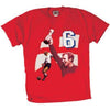 Reel Legends Mens Bobby Moore T-Shirt Red